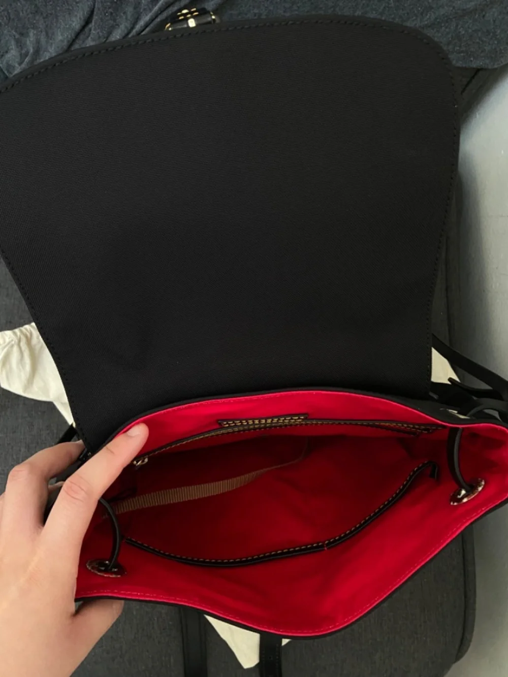 Dooney & Bourke Nylon Flap Backpack Black